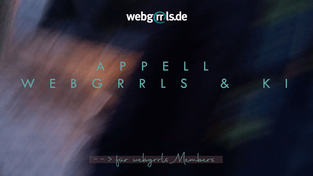 Appell Webgrrls & KI